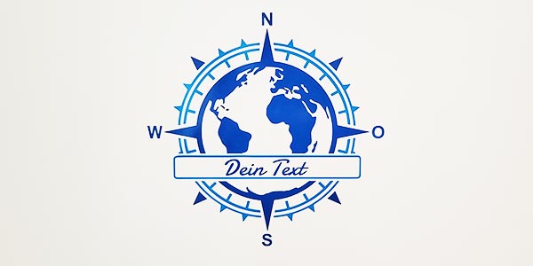 Zurück bleibt dein selbst gestalteter Wohnmobil Aufkleber.