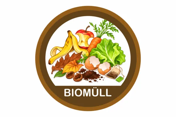 Bio Müll Aufkleber mit Bild
