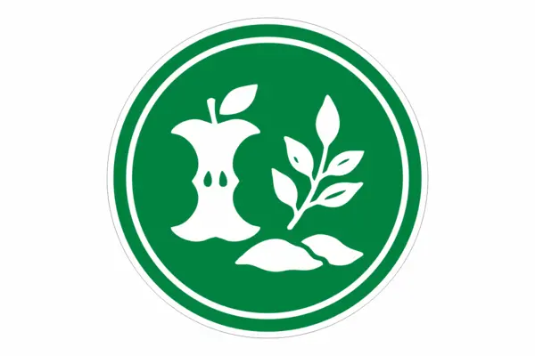Bio Müll Aufkleber Rund