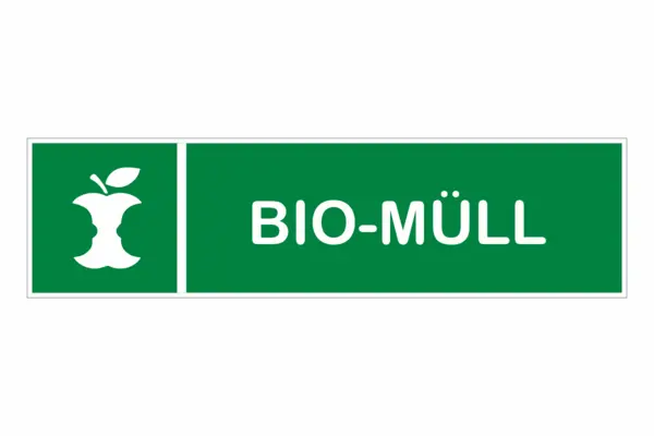 Bio Müll Aufkleber
