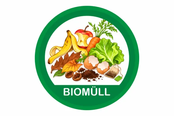 Bio Müll Aufkleber mit Bild