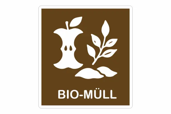 Bio Müll Aufkleber