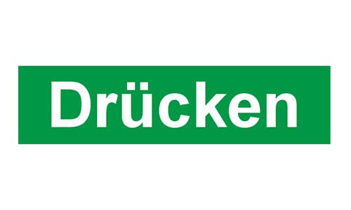 Drücken Grün Rechteckig