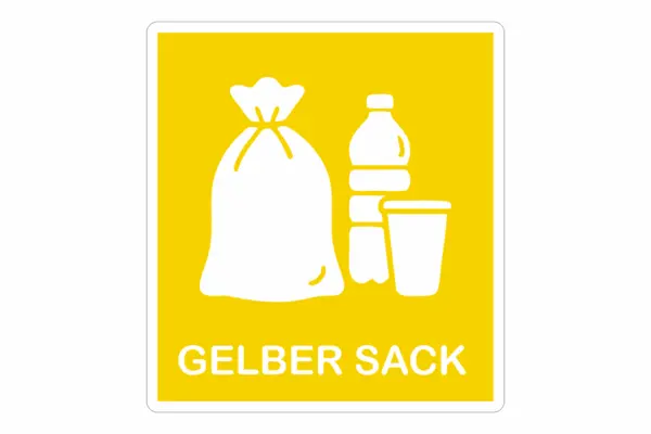 Gelbe Tonne Aufkleber