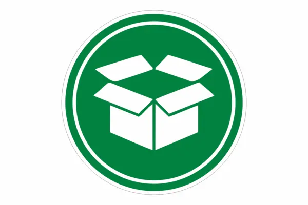 Papier Müll Aufkleber Rund