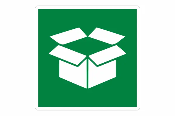 Papier Müll Aufkleber Quadratisch