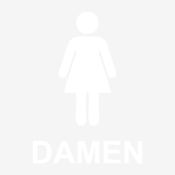 Toiletten Aufkleber Damen