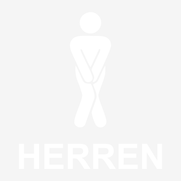 Toiletten Aufkleber Mann