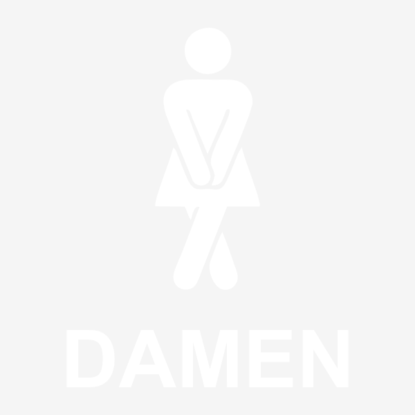 Toiletten Aufkleber Frau