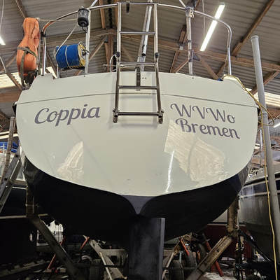 Ein altes Schiff erhält einen neuen Namen