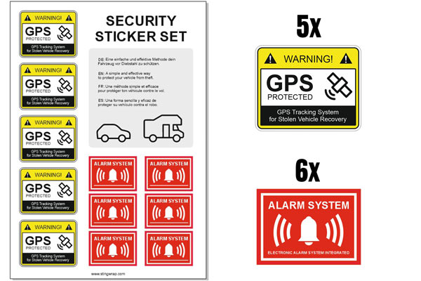 Aufkleber Alarmanlage