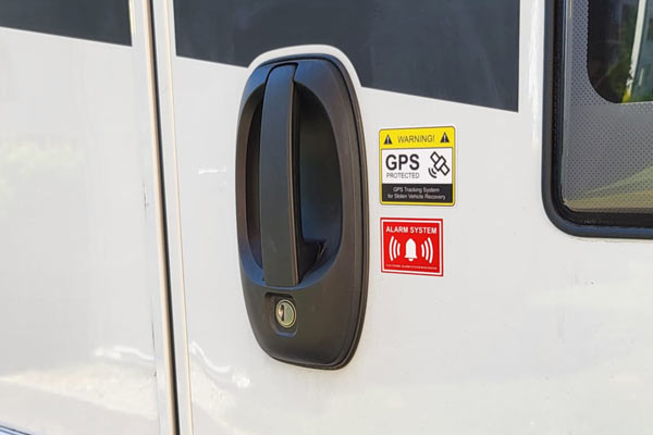 Aufkleber Alarmanlage Wohnmobil