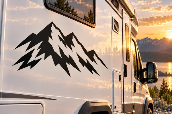 Berge Aufkleber Wohnmobil
