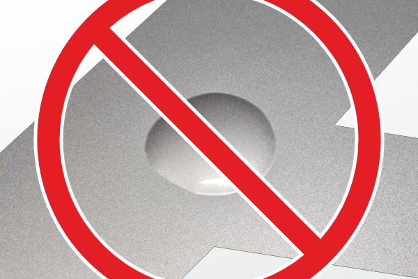 keine Blasen dank Luftkanaltechnik