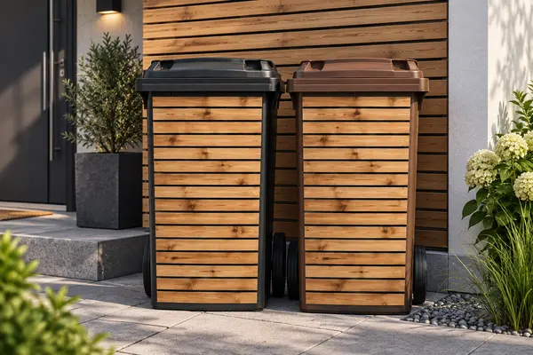 Mülltonnen Verschönerung Holz