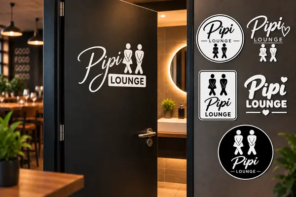 Pipi Lounge Aufkleber