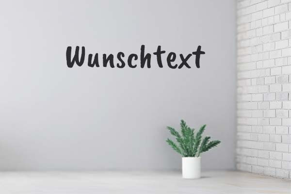 Schriftzug Aufkleber Wand