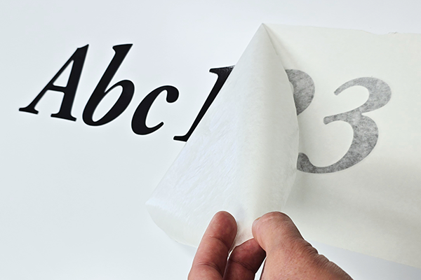 Schriftzug Aufkleber