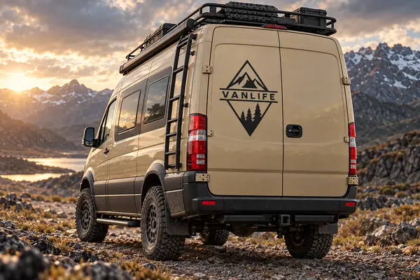 Vanlife Aufkleber Abenteuer