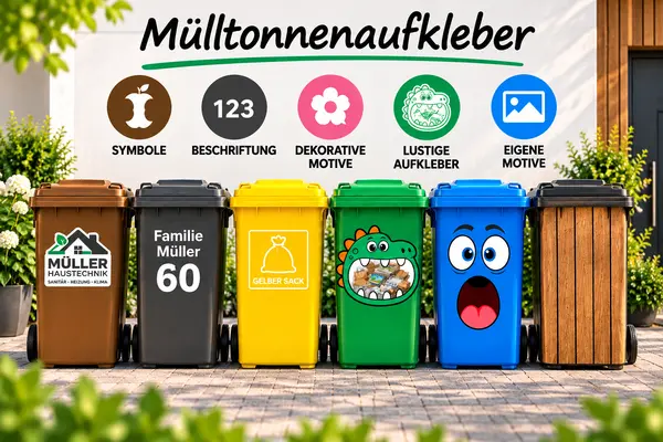 Mülltonnenaufkleber