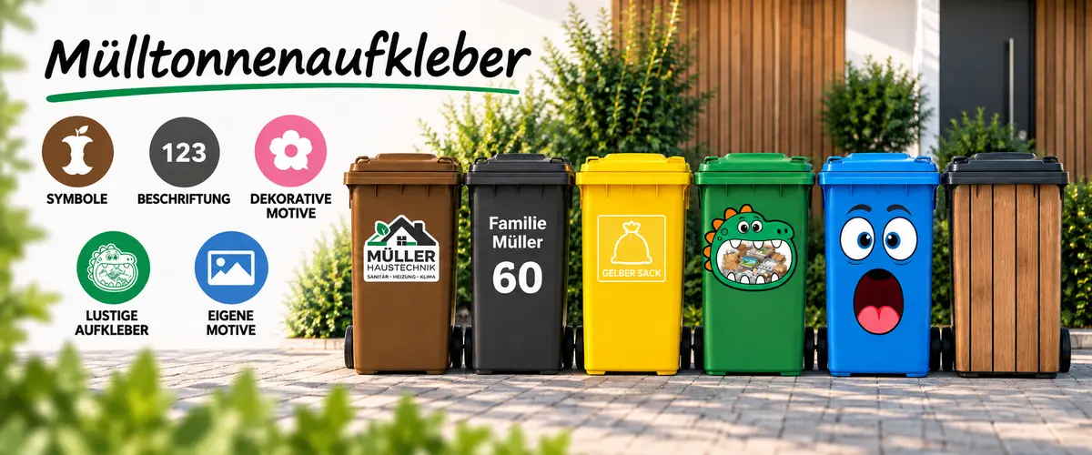 Mülltonnen Aufkleber