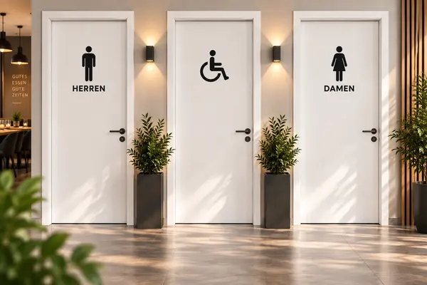 WC Aufkleber Tür