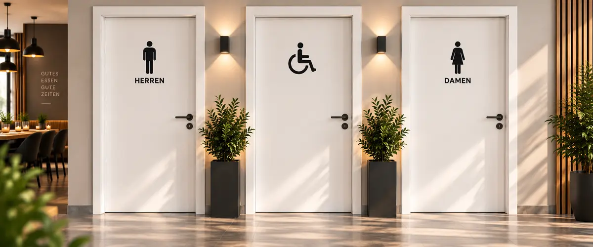WC Aufkleber für Türen